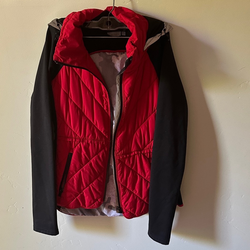 Athleta Red and Black Ski Jacket